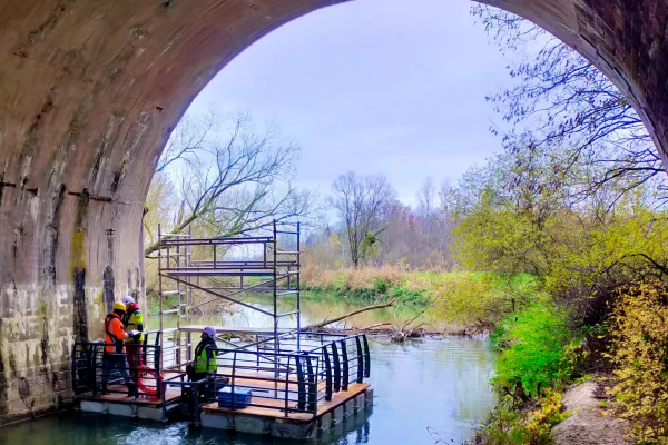 Location et installation Ponton ouvrages d’art flottante chantiers